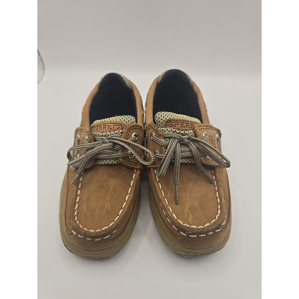 SPERRY KIDS TOP SIDER Child Sz 9.5M Casual Brown Leather